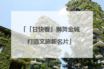 「甘快看」狮舞金城 打造文旅新名片