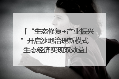 “生态修复+产业振兴”开启沙地治理新模式 生态经济实现双效益