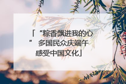 “粽香飘进我的心” 多国民众庆端午感受中国文化