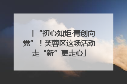 “初心如炬·青创向党”！芙蓉区这场活动走“新”更走心