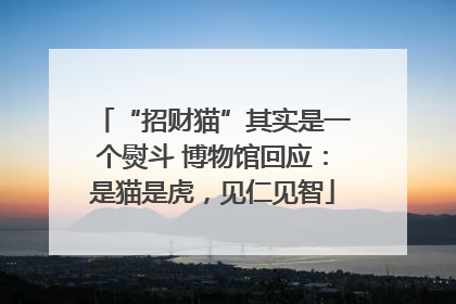 “招财猫”其实是一个熨斗 博物馆回应：是猫是虎，见仁见智