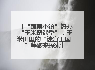 “蔬果小镇”热办“玉米奇遇季”，玉米田里的“迷宫王国”等您来探索