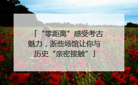 “零距离”感受考古魅力，浙些场馆让你与历史“亲密接触”