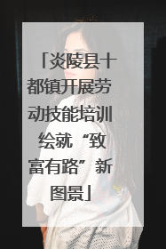 炎陵县十都镇开展劳动技能培训 绘就“致富有路”新图景