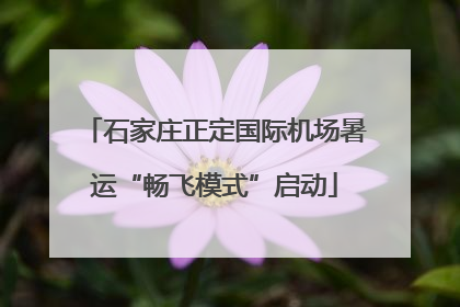 石家庄正定国际机场暑运“畅飞模式”启动