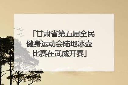 甘肃省第五届全民健身运动会陆地冰壶比赛在武威开赛
