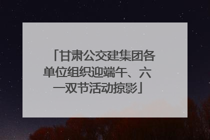 甘肃公交建集团各单位组织迎端午、六一双节活动掠影