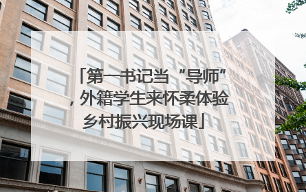 第一书记当“导师”，外籍学生来怀柔体验乡村振兴现场课