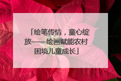 绘笔传情，童心绽放——绘画赋能农村困境儿童成长