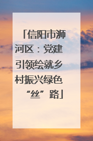 信阳市浉河区：党建引领绘就乡村振兴绿色“丝”路