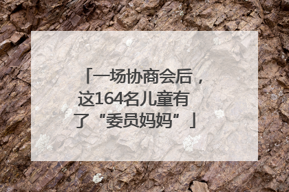 一场协商会后，这164名儿童有了“委员妈妈”