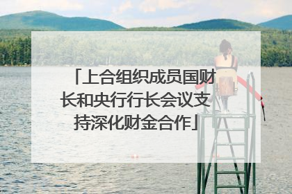 上合组织成员国财长和央行行长会议支持深化财金合作