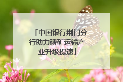 中国银行荆门分行助力磷矿运输产业升级提速