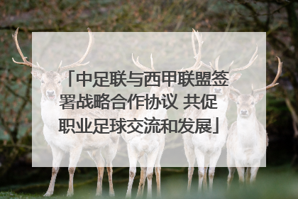 中足联与西甲联盟签署战略合作协议 共促职业足球交流和发展