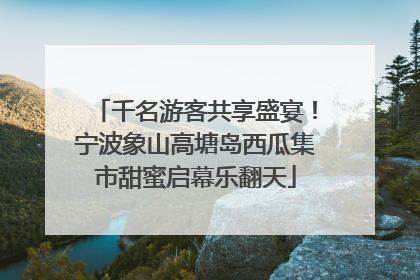 千名游客共享盛宴！宁波象山高塘岛西瓜集市甜蜜启幕乐翻天