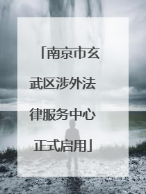 南京市玄武区涉外法律服务中心正式启用
