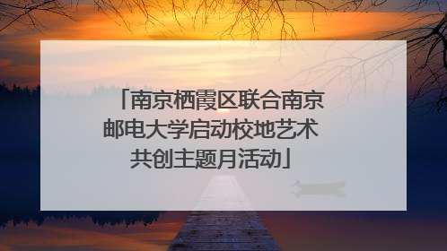 南京栖霞区联合南京邮电大学启动校地艺术共创主题月活动