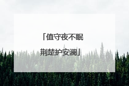 值守夜不眠 荆楚护安澜