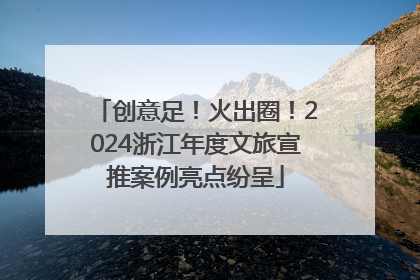 创意足！火出圈！2024浙江年度文旅宣推案例亮点纷呈