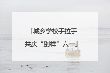 城乡学校手拉手 共庆“别样”六一