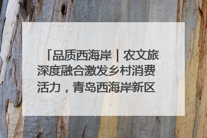 品质西海岸｜农文旅深度融合激发乡村消费活力，青岛西海岸新区的乡村振兴实践