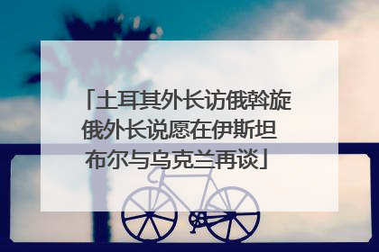 土耳其外长访俄斡旋 俄外长说愿在伊斯坦布尔与乌克兰再谈