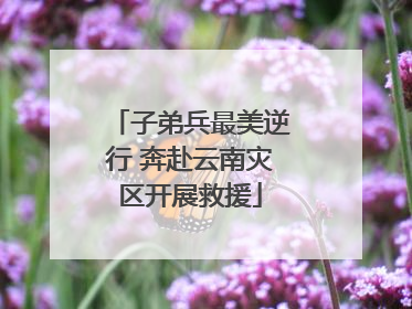 子弟兵最美逆行 奔赴云南灾区开展救援