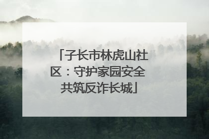 子长市林虎山社区：守护家园安全 共筑反诈长城
