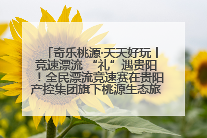 奇乐桃源·天天好玩丨竞速漂流 “礼”遇贵阳！全民漂流竞速赛在贵阳产控集团旗下桃源生态旅游度假区举行