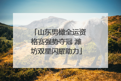 山东男橄全运资格赛强势夺冠 潍坊双星闪耀助力