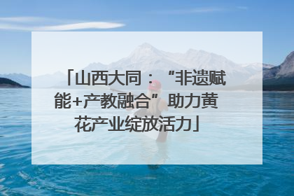 山西大同：“非遗赋能+产教融合”助力黄花产业绽放活力
