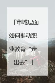 市域层面如何推动职业教育“走出去”