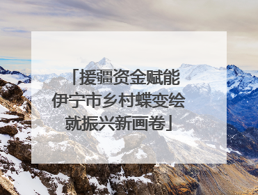 援疆资金赋能 伊宁市乡村蝶变绘就振兴新画卷