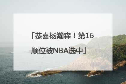 恭喜杨瀚森！第16顺位被NBA选中