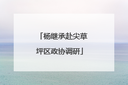 杨继承赴尖草坪区政协调研