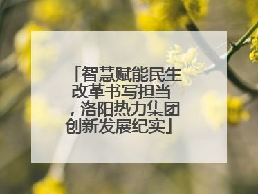 智慧赋能民生 改革书写担当，洛阳热力集团创新发展纪实