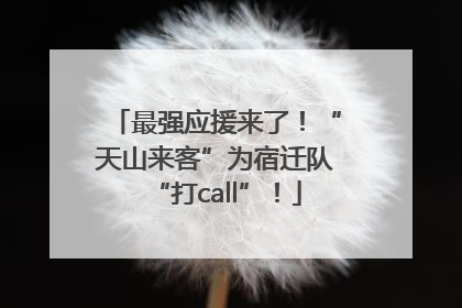 最强应援来了！“天山来客”为宿迁队“打call”！
