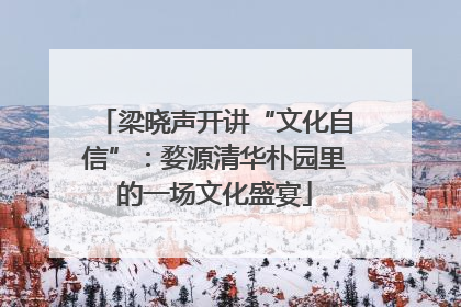 梁晓声开讲“文化自信”：婺源清华朴园里的一场文化盛宴