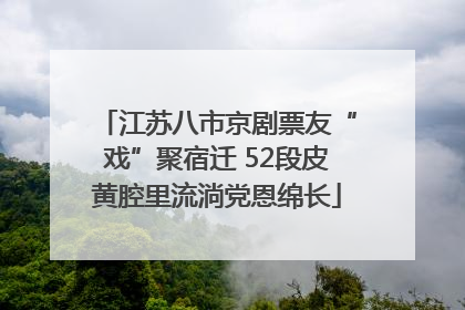 江苏八市京剧票友“戏”聚宿迁 52段皮黄腔里流淌党恩绵长
