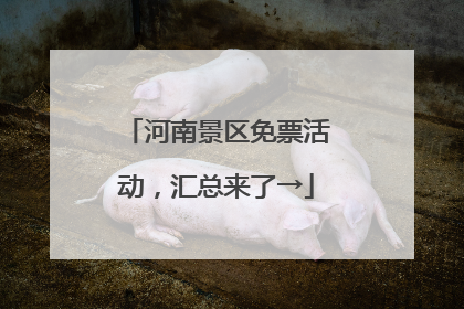 河南景区免票活动，汇总来了→