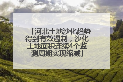 河北土地沙化趋势得到有效遏制，沙化土地面积连续4个监测周期实现缩减