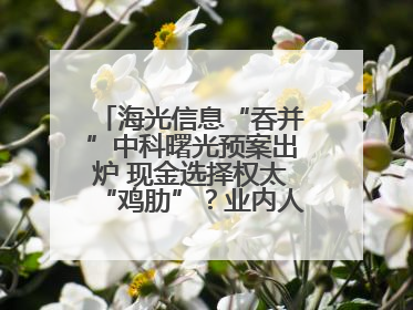 海光信息“吞并”中科曙光预案出炉 现金选择权太“鸡肋”？业内人士：企业不想大量现金流出