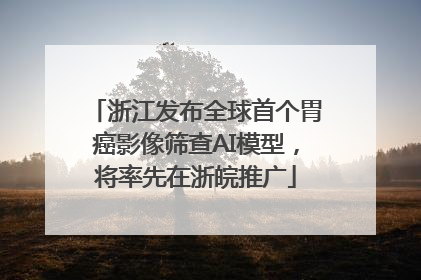 浙江发布全球首个胃癌影像筛查AI模型，将率先在浙皖推广