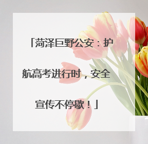 菏泽巨野公安：护航高考进行时，安全宣传不停歇！