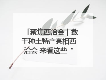 聚焦西洽会｜数千种土特产亮相西洽会 来看这些“爆款”产品