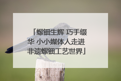 螺钿生辉 巧手缀华 小小媒体人走进非遗螺钿工艺世界