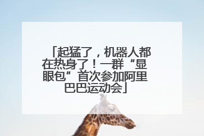 起猛了，机器人都在热身了！一群“显眼包”首次参加阿里巴巴运动会