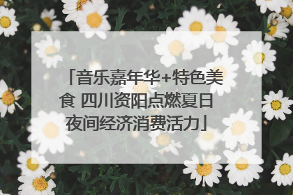 音乐嘉年华+特色美食 四川资阳点燃夏日夜间经济消费活力