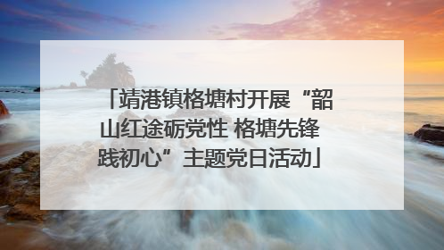 靖港镇格塘村开展“韶山红途砺党性 格塘先锋践初心”主题党日活动