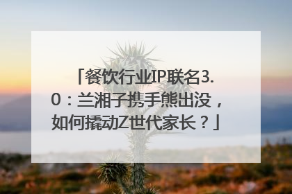 餐饮行业IP联名3.0：兰湘子携手熊出没，如何撬动Z世代家长？